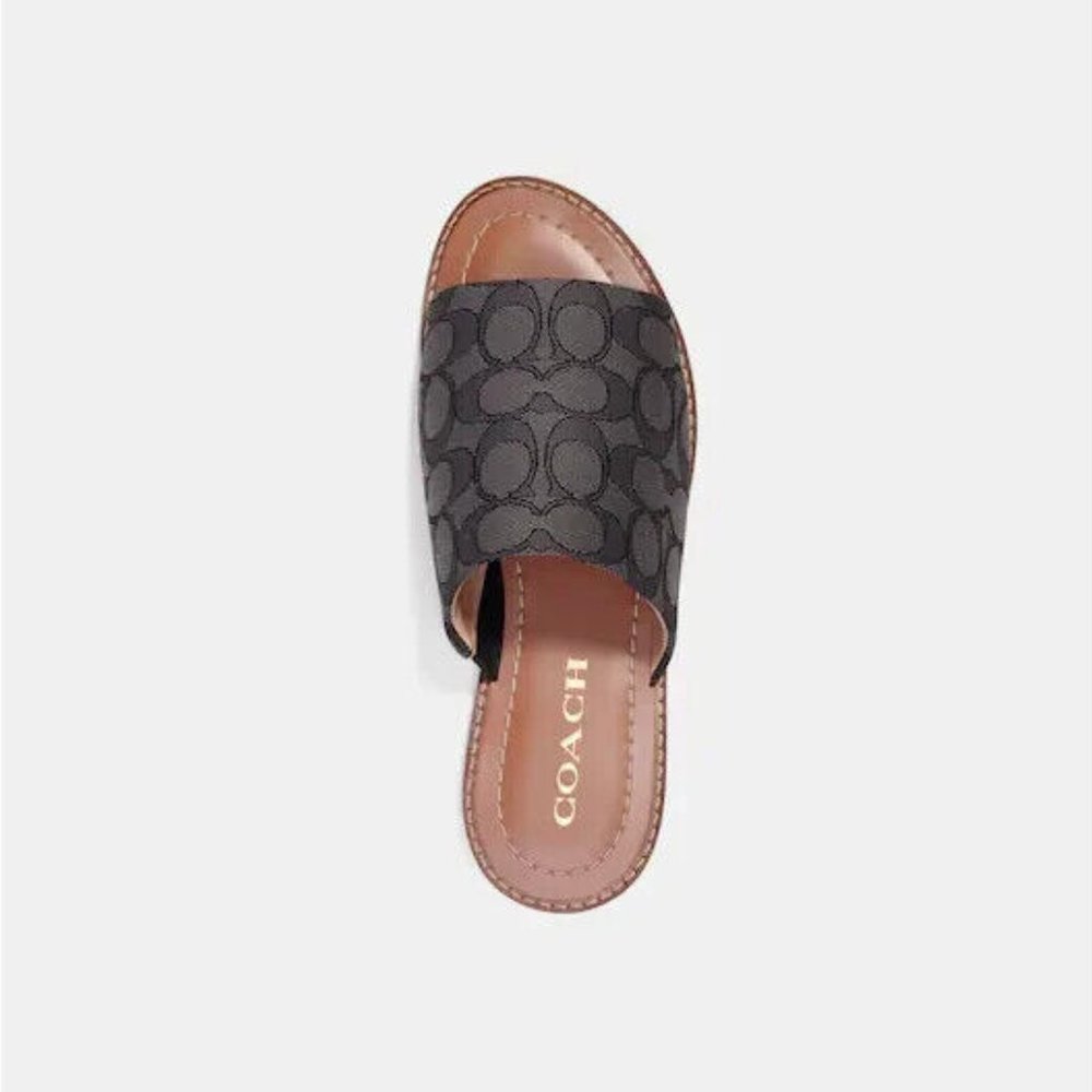 Coach Hazel Sandal In Signature Jacquard - Picture 3 of 5